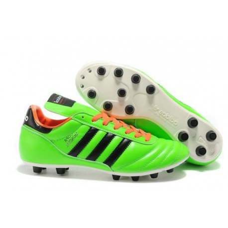 Crampon Foot - adidas Copa Mundial -Terrain Souple - Chaussure Homme Vert Noir