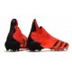 adidas Chaussures Predator Freak + FG Rouge Noir Rouge Solaire