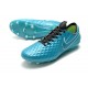 Crampon Nouvelles Nike Tiempo Legend 8 Elite FG Aquamarine Blanc Vert Citron