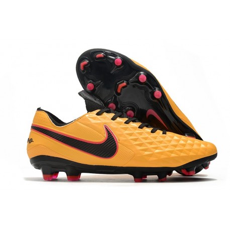 Crampon Nouvelles Nike Tiempo Legend 8 Elite FG Orange Noir