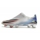 Crampon de Foot adidas X Ghosted+ FG Argent Métallique Noir Foncé Ecarlate