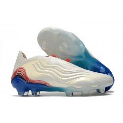 adidas Copa Sense+ FG Crampons Blanc Bleu