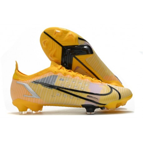 Nike Mercurial Vapor 14 Elite FG Jaune Noir