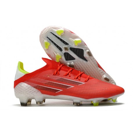 adidas X Speedflow.1 FG Crampons de Foot Rouge Noir Rouge Solaire