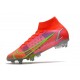 Nike Mercurial Superfly VIII Elite SG-Pro Rubis Argent Metallique