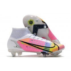 Nike Mercurial Superfly VIII Elite SG-Pro Blanc Multicolore