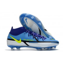 Nike Phantom GT II Elite DF FG Sapphire Volt Gris Brouillard Bleu