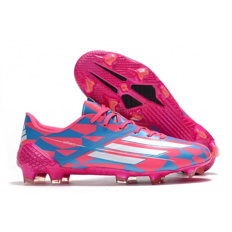 Adidas F50 Ghosted Adizero HT FG Rose Blue Blanc