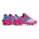 Adidas F50 Ghosted Adizero HT FG Rose Blue Blanc