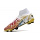 Nike Mercurial Superfly VIII Elite DF FG Ronaldo Blanc Rouge Bleu