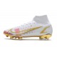 Nike Mercurial Superfly VIII Elite DF FG Blanc Or Rose