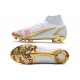 Nike Mercurial Superfly VIII Elite DF FG Blanc Or Rose