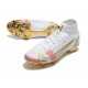 Nike Mercurial Superfly VIII Elite DF FG Blanc Or Rose