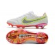 Chaussure Nike Tiempo Legend IX Elite FG Blanc Noir Carmin Rose Explosion