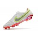 Chaussure Nike Tiempo Legend IX Elite FG Blanc Noir Carmin Rose Explosion