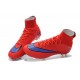 2015 Homme Chaussures Football Mercurial Superfly FG Rouge Vif Violet Persan Noir