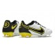 Chaussure Nike Tiempo Legend IX Elite FG Blanc Gris Foncé Noir Jaune Strike