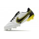 Chaussure Nike Tiempo Legend IX Elite FG Blanc Gris Foncé Noir Jaune Strike