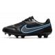 Chaussure Nike Tiempo Legend IX Elite FG Noir Gris Acier