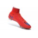 2015 Homme Chaussures Football Mercurial Superfly FG Rouge Vif Violet Persan Noir