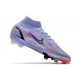 Nike Mercurial Superfly VIII Elite DF FG Mbappé Chardon Clair Argent Métallique