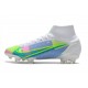 Nike Mercurial Superfly VIII Elite DF FG Blanc Bleu