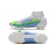 Nike Mercurial Superfly VIII Elite DF FG Blanc Bleu