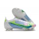 Nike Mercurial Vapor 14 Elite FG Blanc Bleu Vert