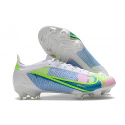 Nike Mercurial Vapor 14 Elite FG Blanc Bleu Vert