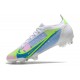 Nike Mercurial Vapor 14 Elite FG Blanc Bleu Vert