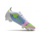 Nike Mercurial Vapor 14 Elite FG Blanc Bleu Vert