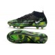 Nike Phantom GT II Elite DF FG Noir Platine Métallique Vert Strike