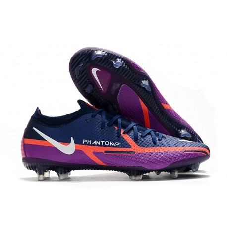 Nike Phantom GT II Elite FG Nouvelle Bleu Marine Blanc Violet