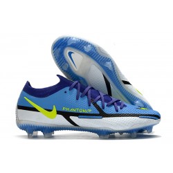 Nike Phantom GT II Elite FG Nouvelle Sapphire Volt Gris Brouillard Bleu