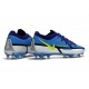 Nike Phantom GT II Elite FG Nouvelle Sapphire Volt Gris Brouillard Bleu