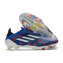 adidas X Speedflow+ FG Nouvelles Bleu Blanc Rouge Vif