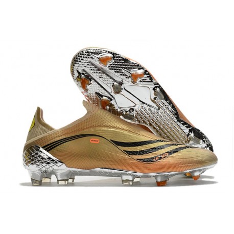 adidas X Speedflow+ FG Nouvelles Tech Métallique Noir Intense Orange