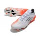 adidas X Speedflow.1 FG Crampons Blanc Acier Métallique Rouge Solaire