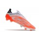 adidas X Speedflow.1 FG Crampons Blanc Acier Métallique Rouge Solaire