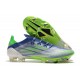 adidas X Speedflow.1 FG Crampons de Foot Bleu Vert