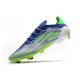 adidas X Speedflow.1 FG Crampons de Foot Bleu Vert