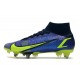 Nike Mercurial Superfly VIII Elite SG-Pro Sapphire Volt Bleu