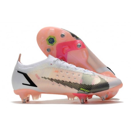 Nike Mercurial Vapor 14 Elite SG-Pro Blanc Noir Carmin Rose