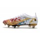 Nike Mercurial Vapor 14 Elite SG-Pro Blanc Rouge Or