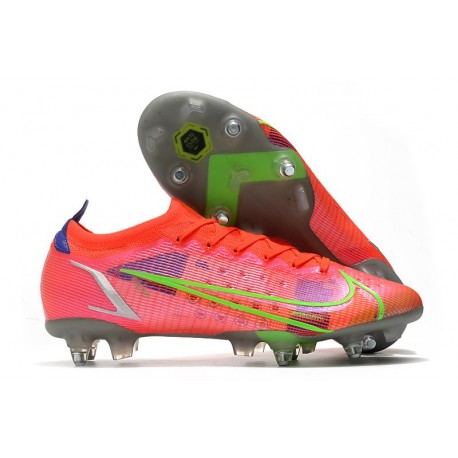 Nike Mercurial Vapor 14 Elite SG-Pro Rubis Argent Metallique