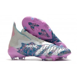 adidas Chaussures Predator Freak + FG Argent Rose Bleu