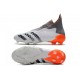 adidas Predator Freak + FG Blanc Acier Métallique Rouge Solaire