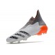 adidas Predator Freak + FG Blanc Acier Métallique Rouge Solaire