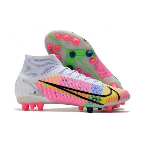 Nike Mercurial Superfly 8 Elite DF AG Blanc Multicolore