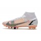 Nike Mercurial Superfly 8 Elite DF AG Blanc Noir Carmin Rose